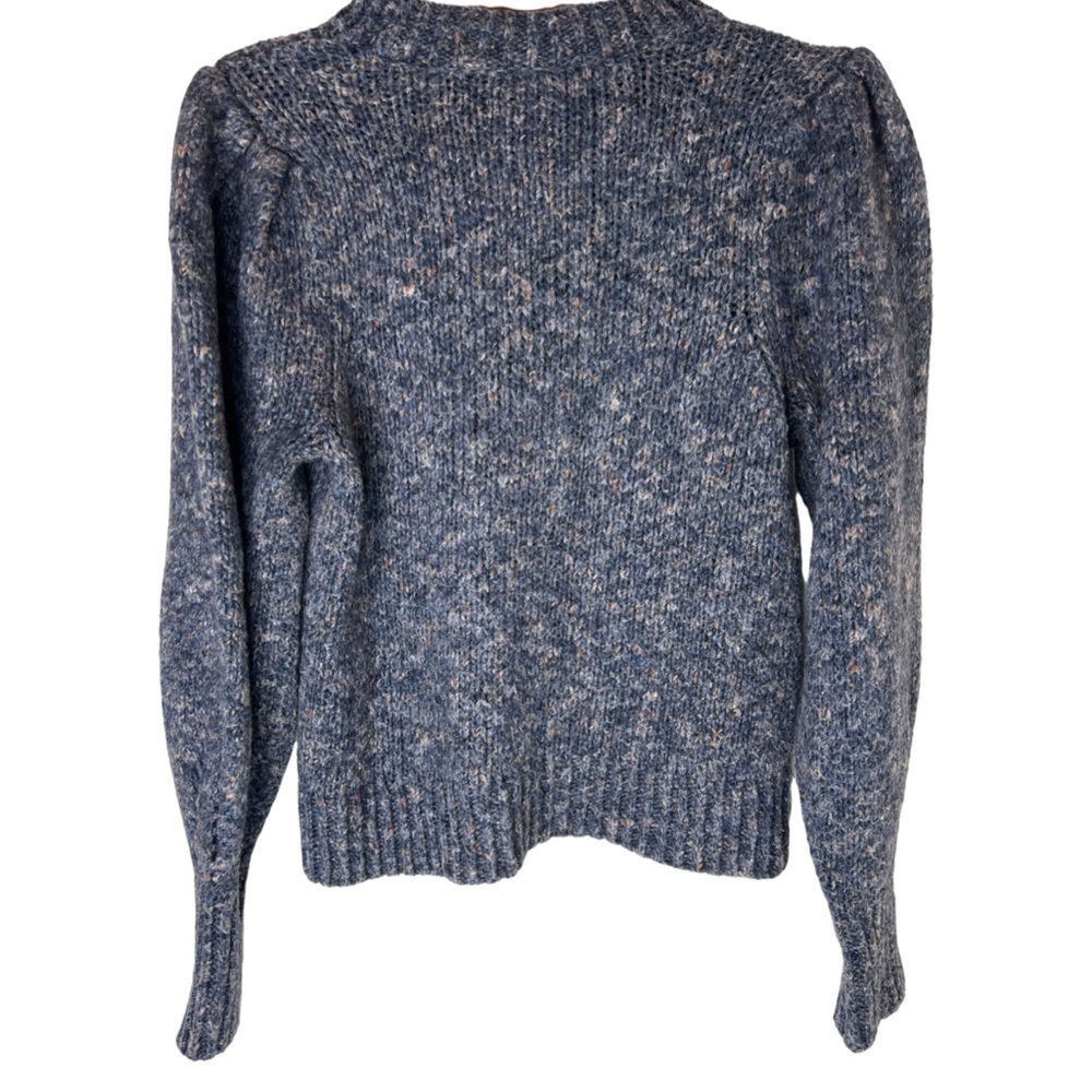 MADEWELL Pleat Shoulder Pullover Wool Blend Sweater Size Medium - Picture 5 of 16